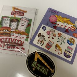 In n out stickers and activity book