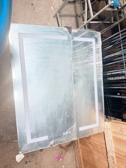 LED Backlit Mirror with Light Panels