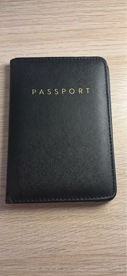 Passport holder new black