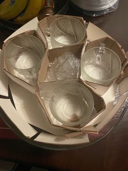 Glass Bowl + Cup - Set of 11
