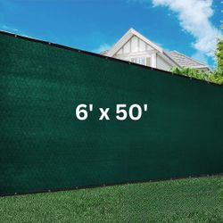 6 x 50 FT Privacy Screen - 6x50 FT Fence Screen - Green