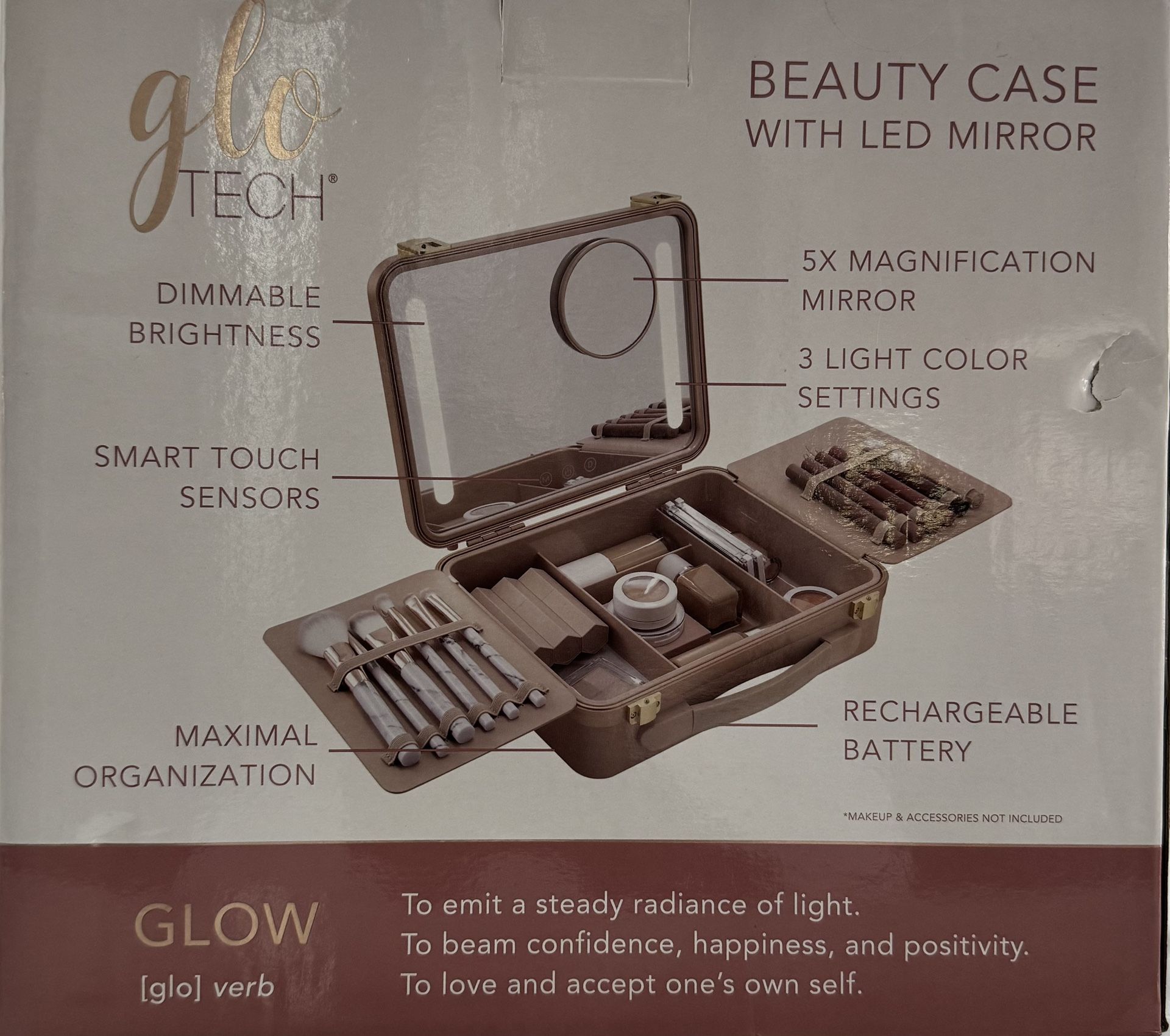 GloTech Beauty Case with LED Mirror β NEW β¨