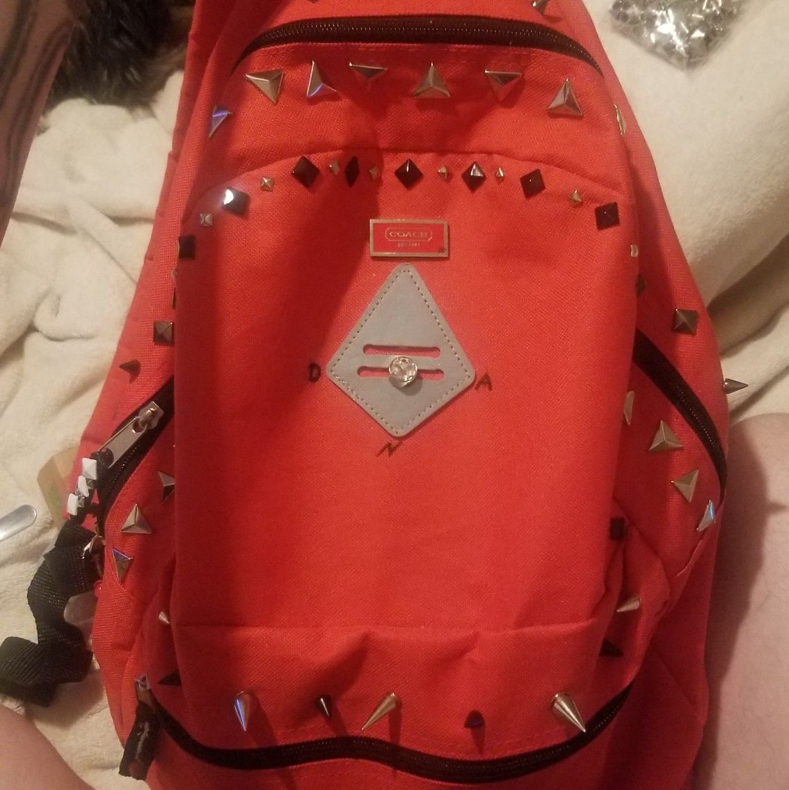 Custom One of a kind Studded Backpacks
