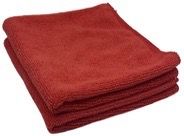 Microfiber Cloths 16”x28” Color:Red