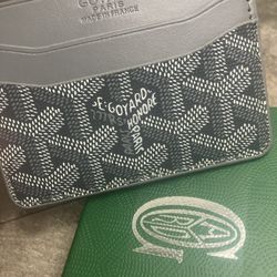 Brand New Gray GoyardCard Holder 