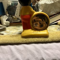 Mickey Mouse Alarm Clock Very Rare 1960s Make……