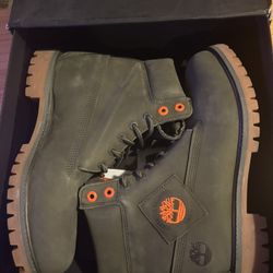 Timberland 6 Inch Waterproof Dark Green Limited Edition Size 10.5 $200
