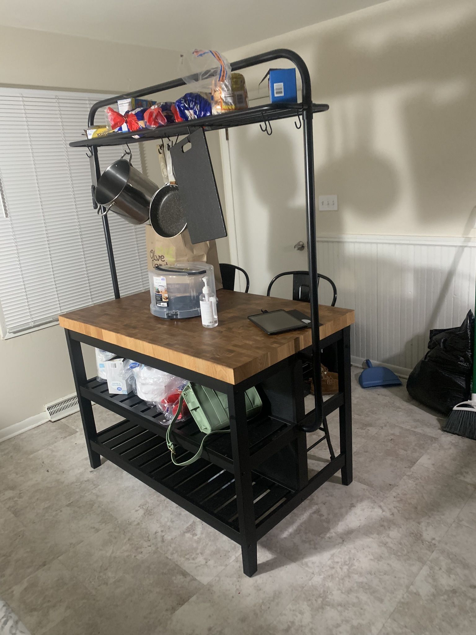 Butcher Block(IKEA) Kitchen Island 