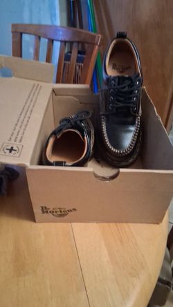 Dr. Martens Black Leather Lace-Up Shoes