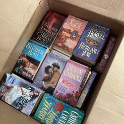 Box Of Like New Romance Book Lot Of 70!