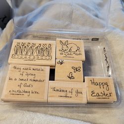 Rubber Stamps Miracle Of Spring Stamping Up Set