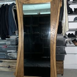 Boho Solid Wood Mirror
