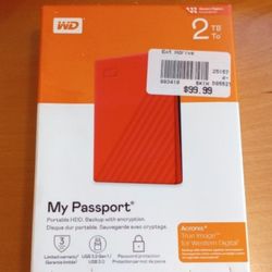 Western Digital Portable Hard Drive 2tb