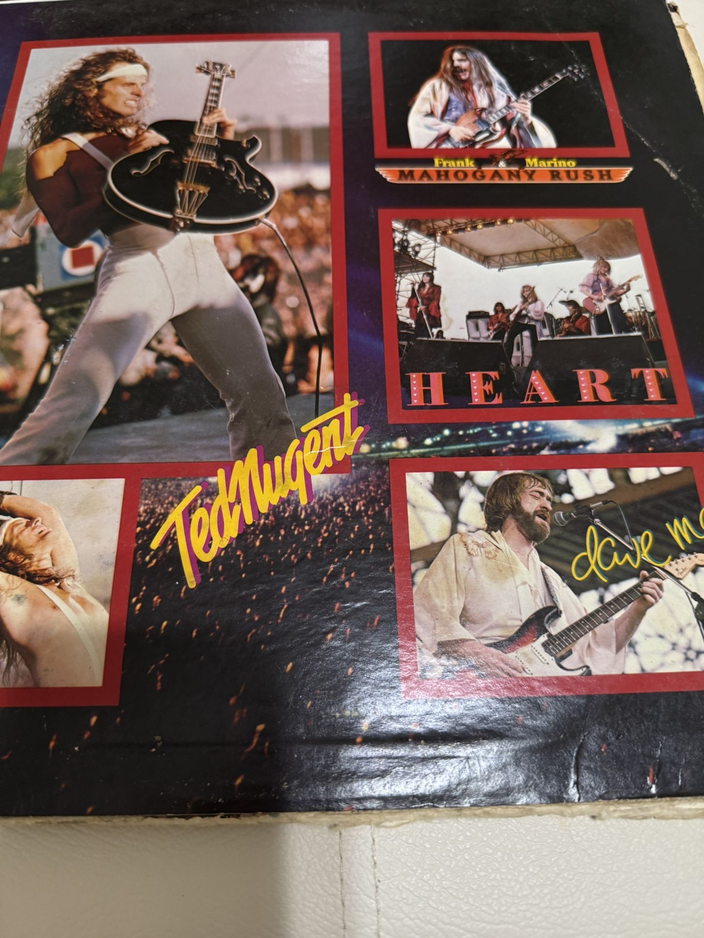 California Jam-"Vintage vinyl compilation record album. Heart, Santana, Dave Mason, Aerosmith, Ted Nugent