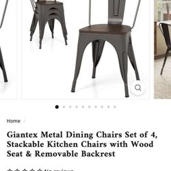 Dining Chair Set 4