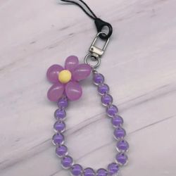 Flower Cell Phone Wristlet Lanyard 