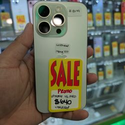 iPhone 15 Pro Unlocked 128GB $80 Down Payment 