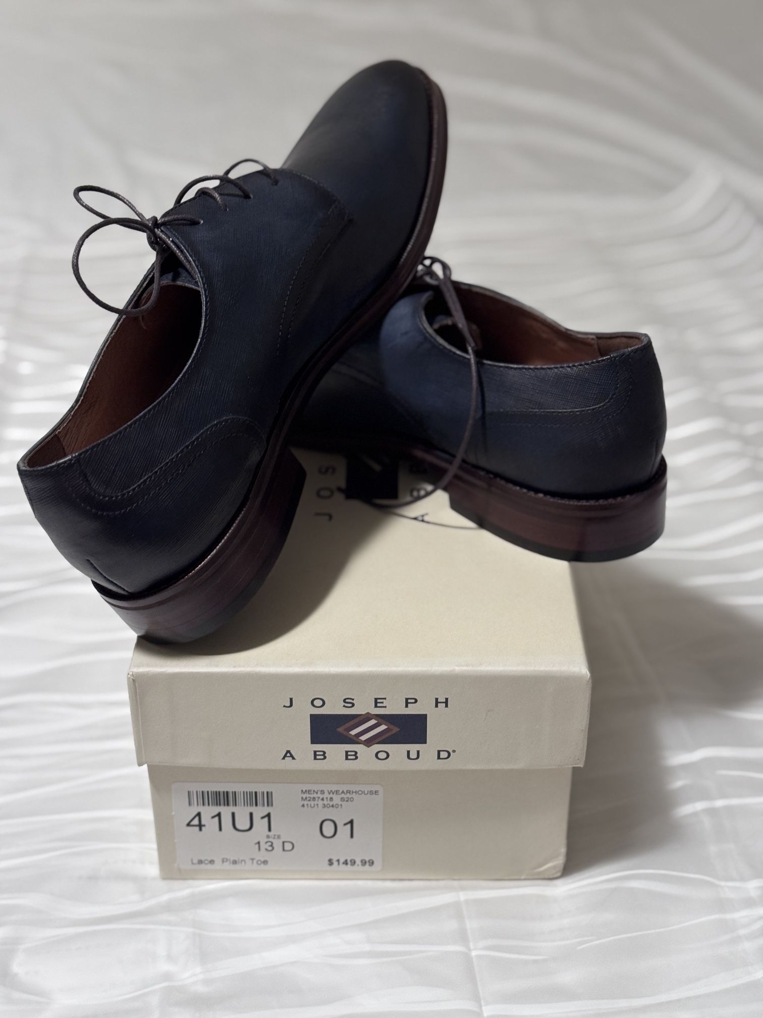 Joseph Abboud Cosmo Leather Plain Toe Oxfords