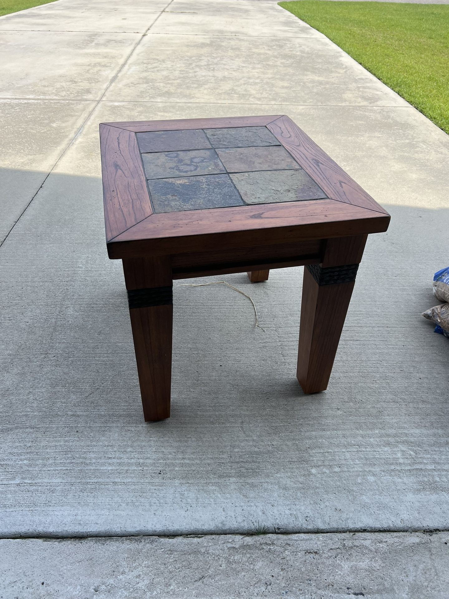 Sofa side and center tables. Two items