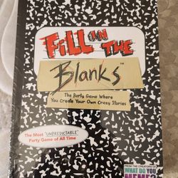 Brand new, still in plastic Fill In The Blank game 