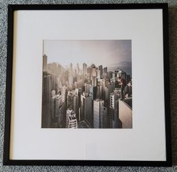 Cityscape Skyline Photography Print Framed
