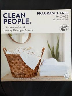 New Unopened Clean People Laundry Sheets