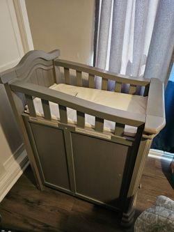 Wood Baby Changing Table with Storage
