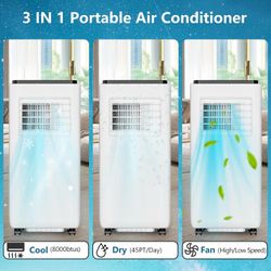 NEW 8,000 BTU PORTABLE AIR CONDITIONER 🔥  ❄️ Stay Cool This Summer!  ✅ Brand New – Original Factory Packaging ✅ 8,000 BTU Cooling Power ✅ Recommended
