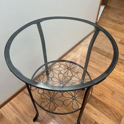 IKEA Living Room Glass Coffee Table And End Table 