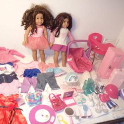 2 American Girl Doll Lot