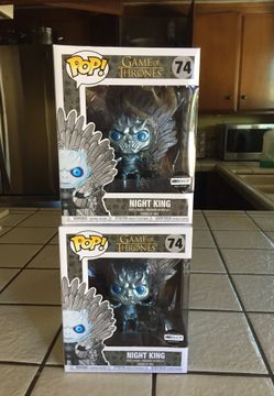 Game of Thrones Metallic Night King Funko Pop on throne (HBO Exclusive)
