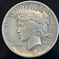 1921 Peace Dollar – Key Date First Year Peace Silver Dollar