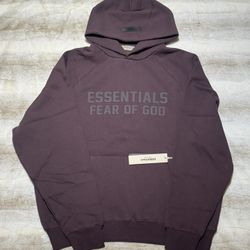 Essentials Fear Of God Plum Hoodie