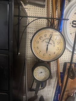 Grand Central Terminal Wall Clock with Thermometer