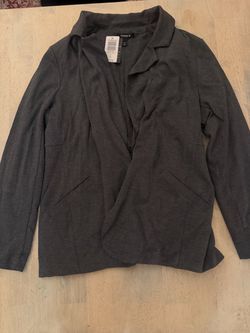 Torrid Gray Open-Front Blazer Cardigan