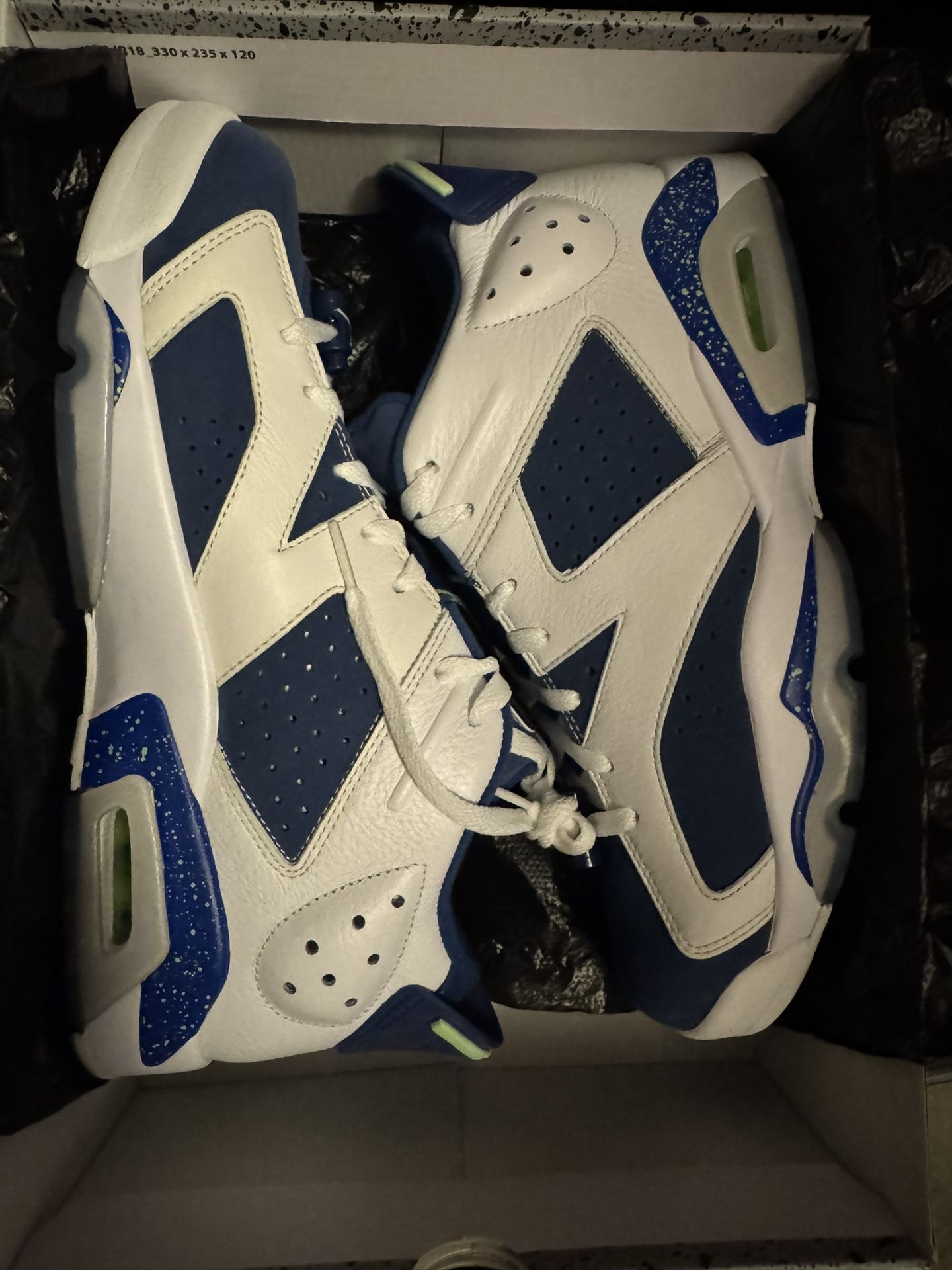 DS NEW JORDAN 6 SEAHAWKS SIZE 10