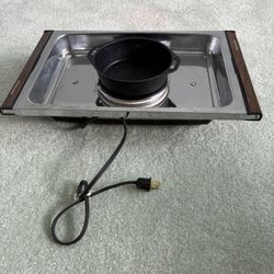 ToastMaster Snack Center Model 1500 Electric Serving Tray With Center Hot Plate