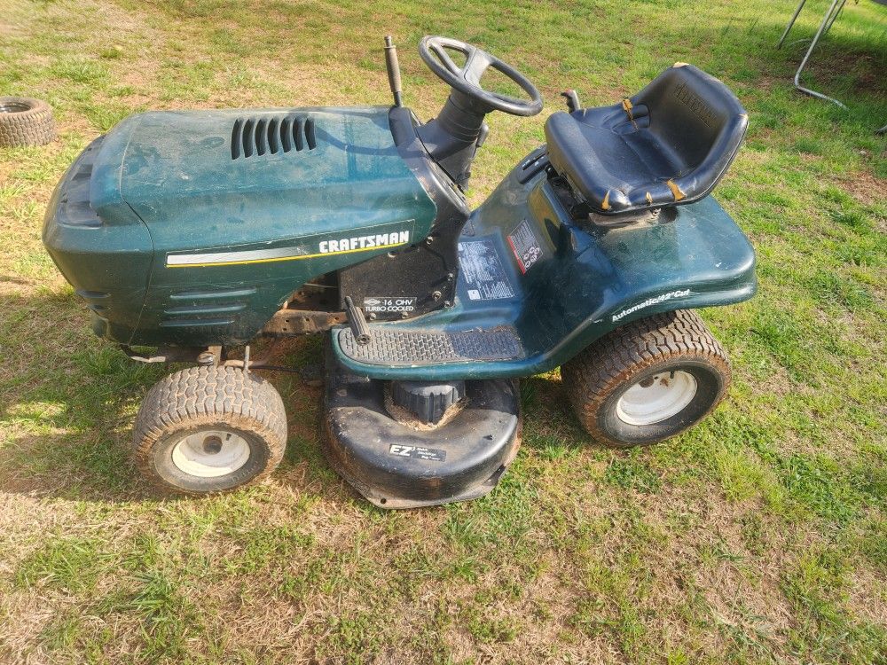 Craftsman 16 Hp Briggs And Stratton Motor 42 Inch Cut Riding Lawn Mower ...