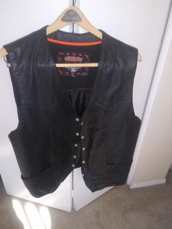 Leather vest