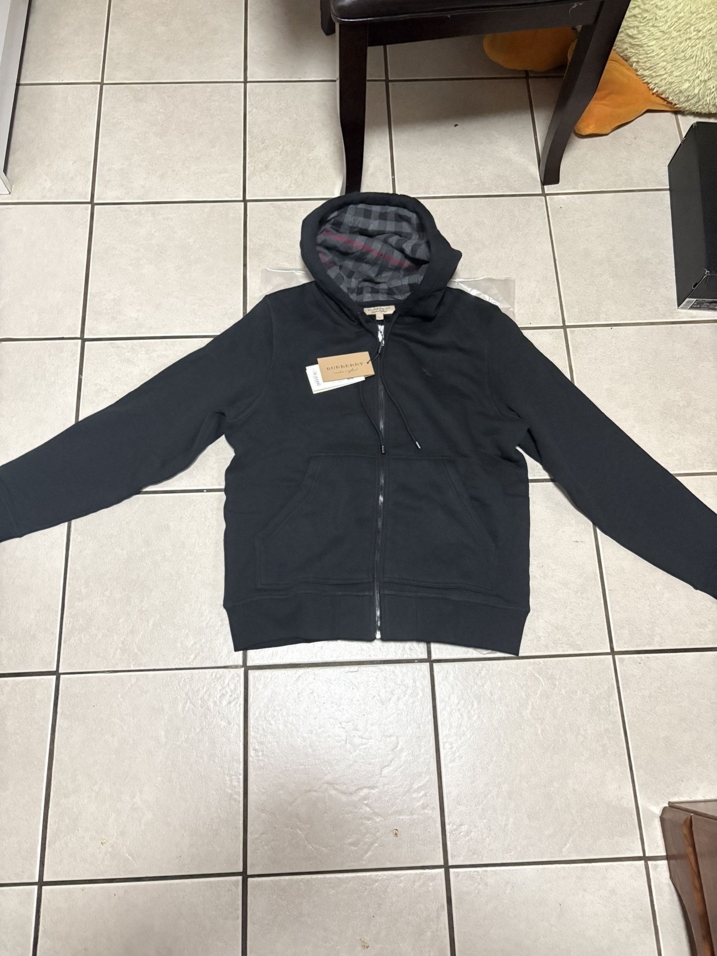 Burberry black And Red Zip Up Brand New