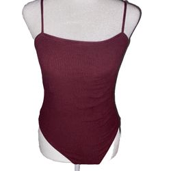 Old Navy Onepiece Bodysuit In Maroon, Size S