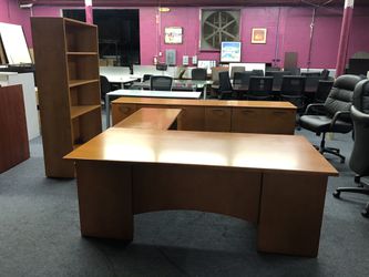 Office furniture sale matching desks chairs files