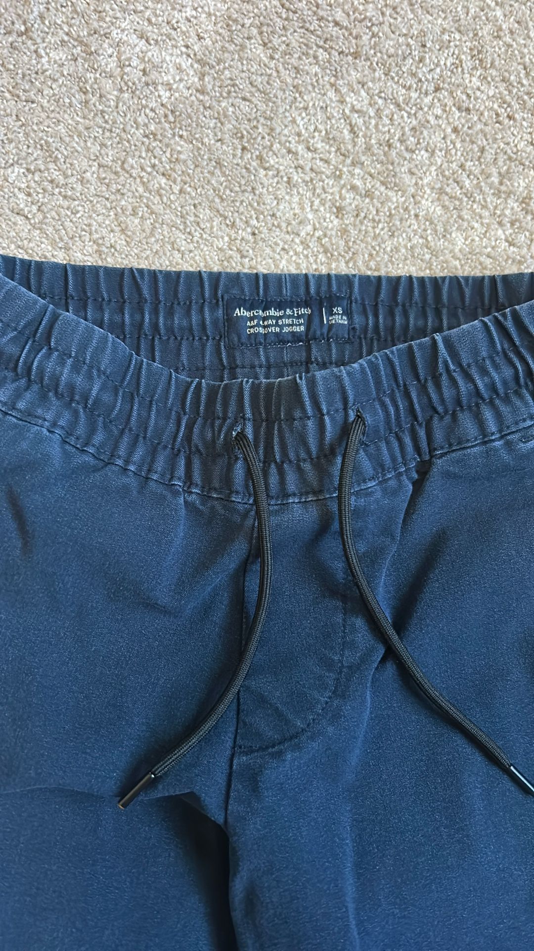 Navy Blue 4-way Stretch Crossover Jogger