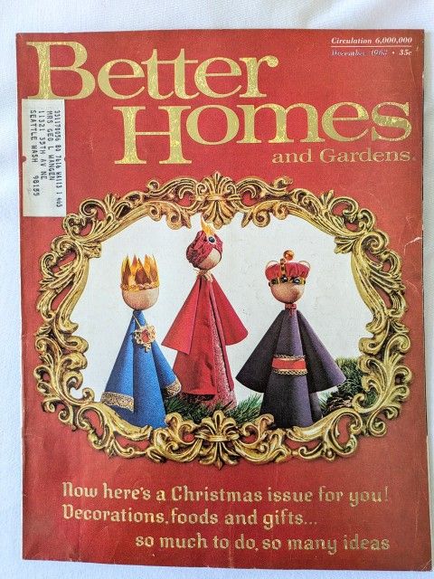 December 1963 Christmas Edition Better Homes & Gardens magazine. BHG is a popular lifestyle magazine in the United States