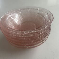 Vintage Pink Depression Glass Dishes