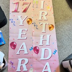 Birthday Banner For 17