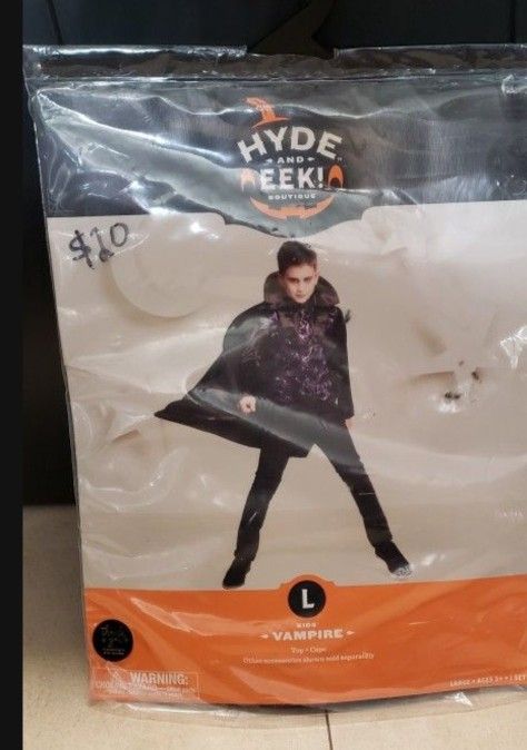 Vampire Top And Cape Costume