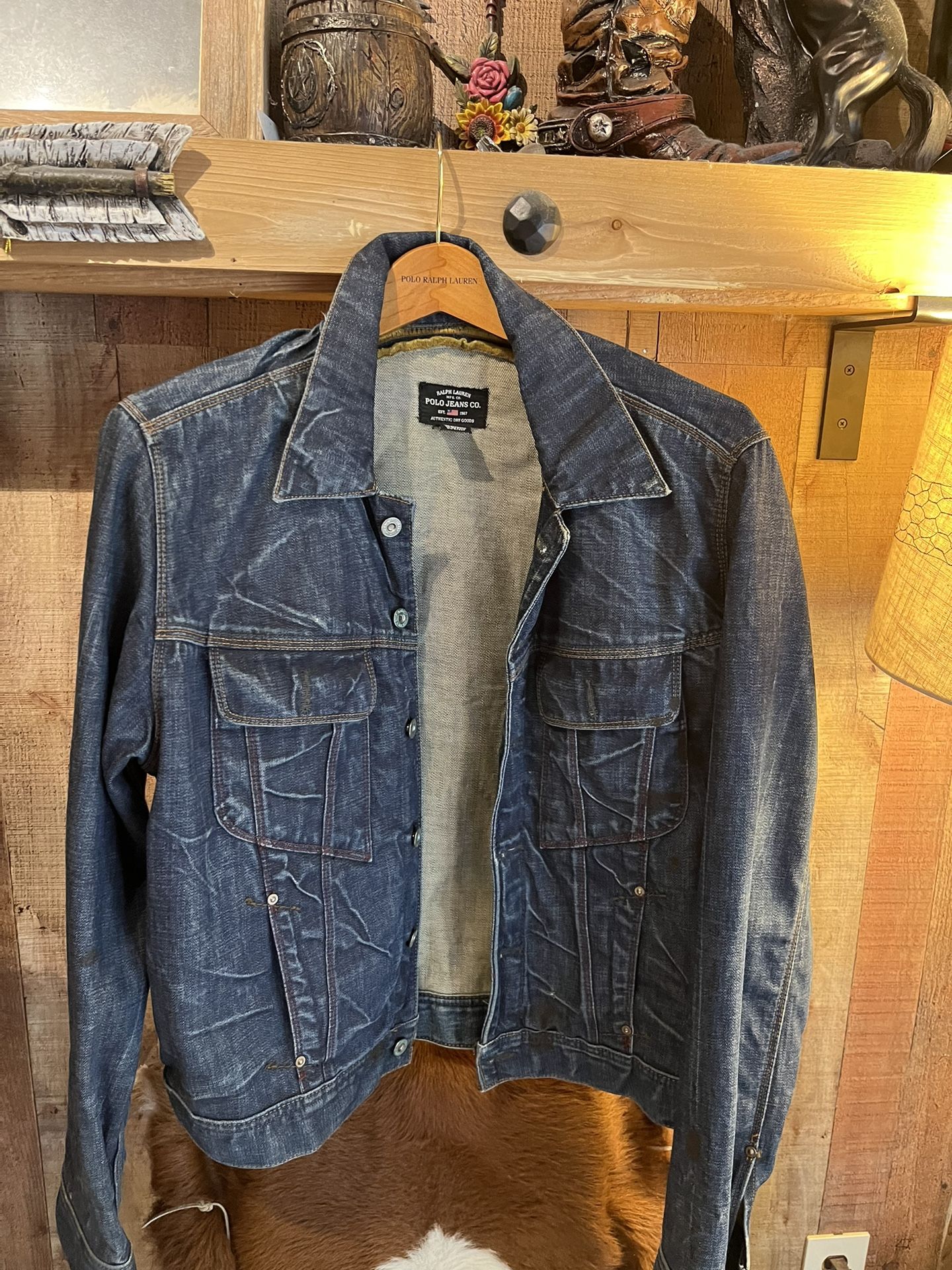 Ralph Lauren collection, denim, distressed jacket