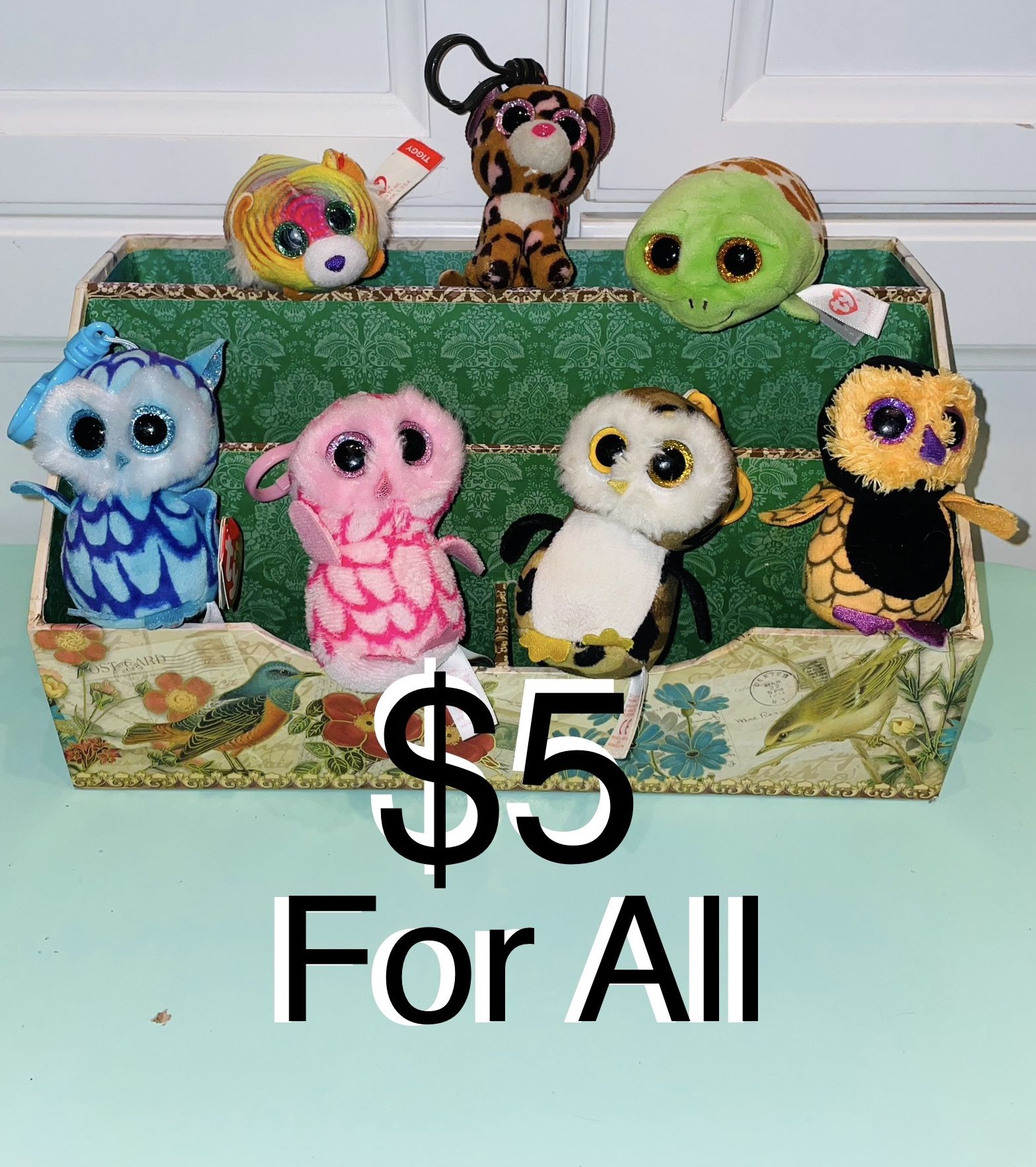 $5 For All Ty Beanie Boos keychains and mini plushies very cute