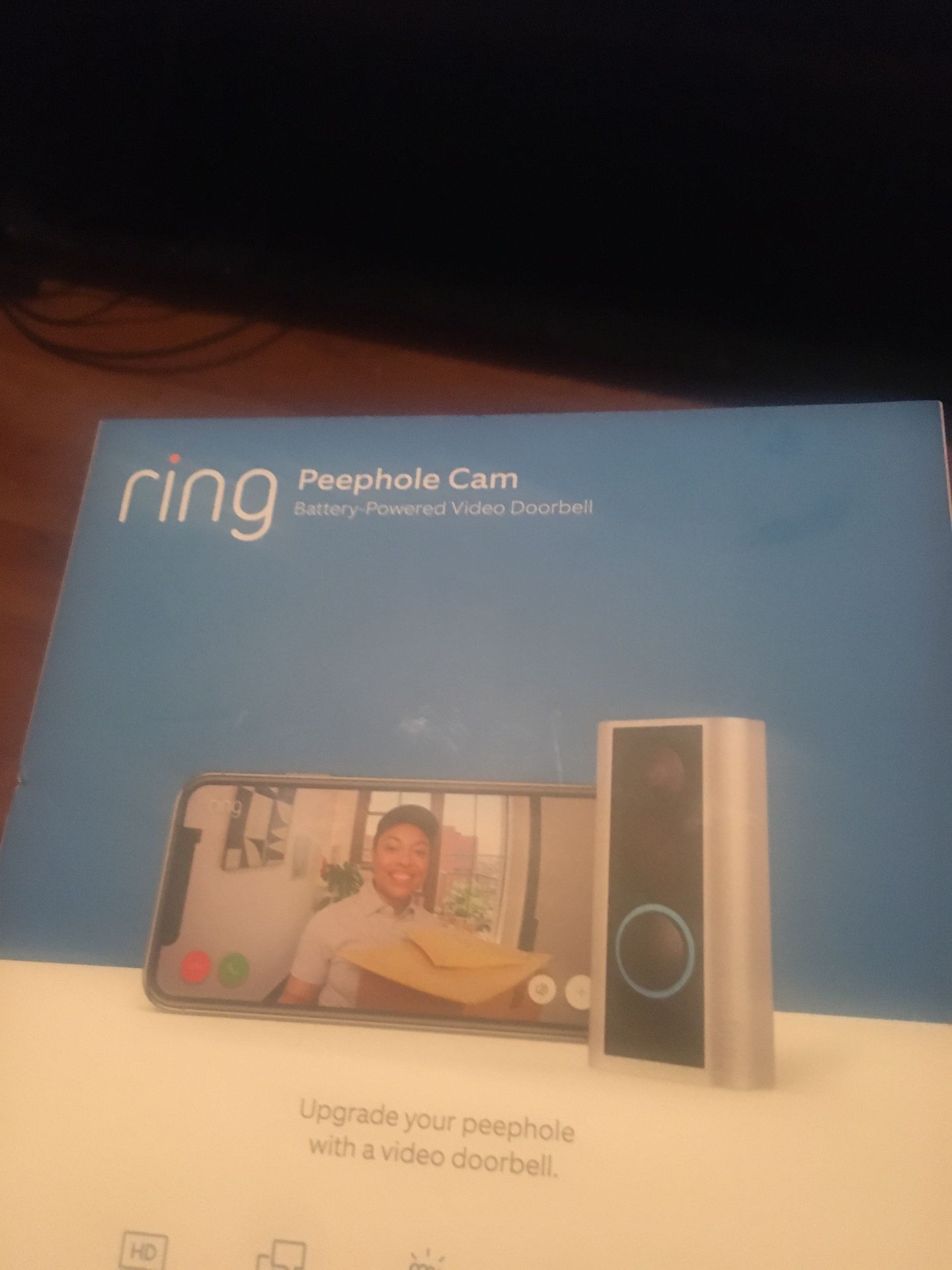Ring peephole cam